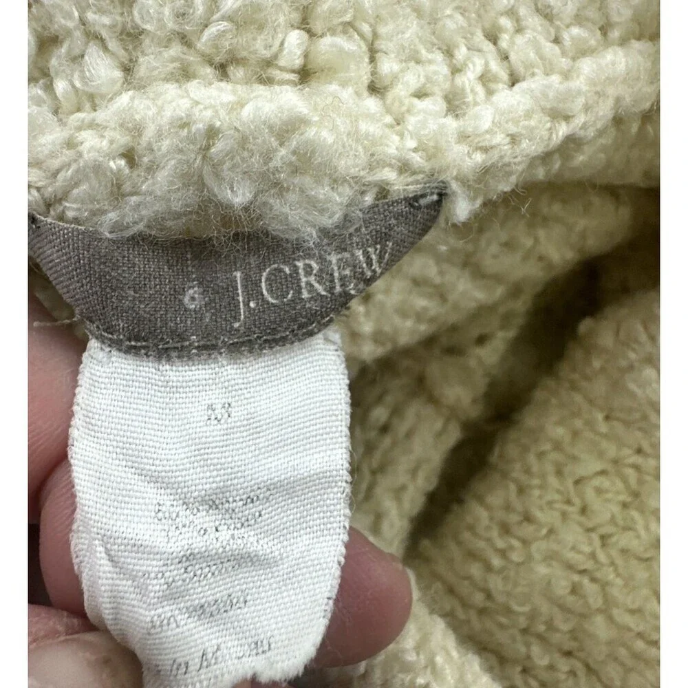 J Crew Cream Turtleneck‎ Sweater Bell Sleeve Pullover Vintage Wool Womens Medium